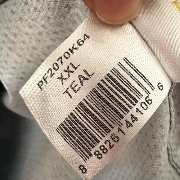 Bugatchi Teal OoohCotton Tech James Geometric Buttondown Long Sleeve Shirt XXL - Picture 11 of 13